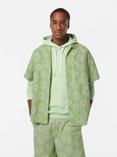 SCOTCH AND SODA Embroidered AOP Linen-Blended Relaxed-Fit Shirt at Gravity NYC